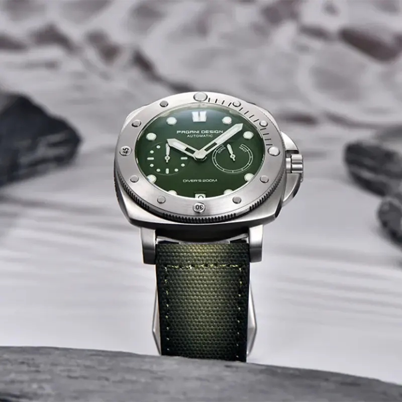 Pagani Design Diver's Automatic Green Dial Men's Watch-  PD-1767